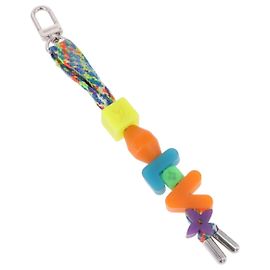 LOUIS VUITTON Schlüsselanhänger LV Play Key Ring metal Multicolor MP3450 Auth 195533M