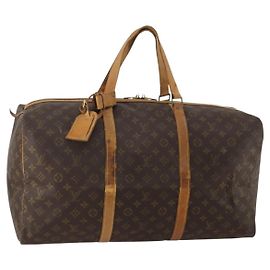 LOUIS VUITTON Monogram Sac Souple 55 Boston Bag M41622 LV Auth BA14394