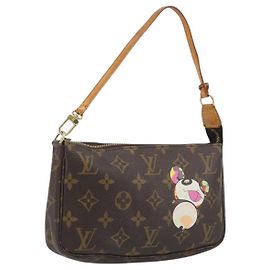 LOUIS VUITTON Monogram panda Pochette Accessoires Pouch M51981 LV Auth BA13669V