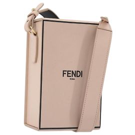 FENDI Schulterbeutel aus Leder Rosa Gold Tone 8BT339 Auth ka5513A