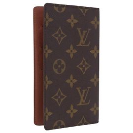 LOUIS VUITTON Monogram Agenda Poche Note Cover R20503 LV Auth BA14538