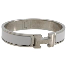Bracelet HERMES Click H en métal White Auth 193604M - Hermès