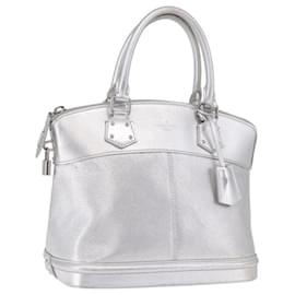 LOUIS VUITTON Suhari Lockit PM Hand Bag Silver M95541 LV Auth BA14097V - Louis Vuitton