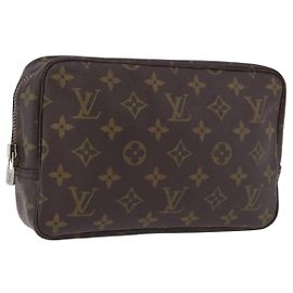 LOUIS VUITTON Monogram Trousse Toilette 23 Clutch Bag M47524 LV Auth 192496