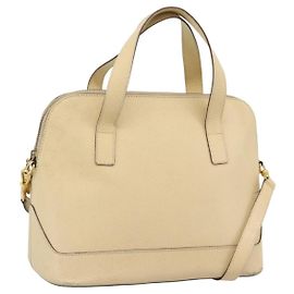 Céline Borsa CELINE in pelle 2way Avorio Oro Auth 193579