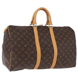 LOUIS VUITTON Monogram Keepall 45 Boston Bag M41428 LV Auth ep15477A