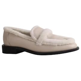 Mocassini Stuart Weitzman in pelle ecru