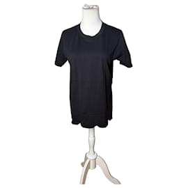 Camiseta de algodón vintage Comme Des Garcons Negra aprox. S