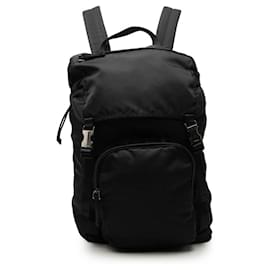 Zaino con placca logo Triangle Prada