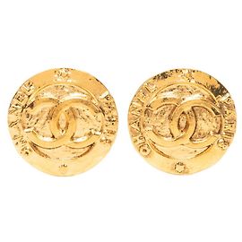 Orecchini a clip vintage Chanel Coco Mark