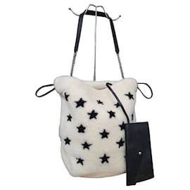 Saint Laurent YSL Bolso Hobo Shearling
