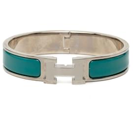 Bracelet jonc émaillé Hermes Click H PM - Hermès