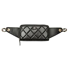 Cartera Chanel Coco Mark Matelassé en piel de cordero negra