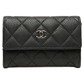 Chanel Matelassé Black Coin Purse