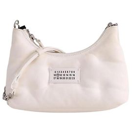 Borsa Maison Martin Margiela Glam Slam Hobo Small bianca in pelle