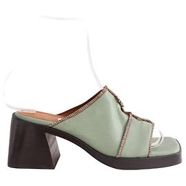 Autre Marque Décolleté Miista in pelle turchese 37