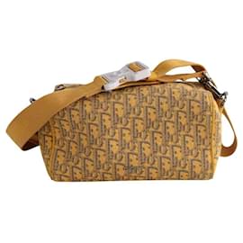 Marsupio Dior Lingot 22 giallo in tessuto