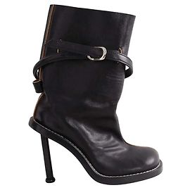 Stivaletti Acne Studios in pelle nera con fibbia