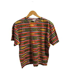 Hermès Striped Cotton T-shirt Multi Color M