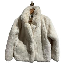 Autre Marque Abrigo de pelo sintético blanco APPARIS XS