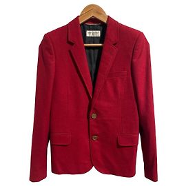 Jaqueta Saint Laurent vermelha T.36