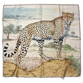 Foulard Hermes 140 Acinonyx Jubatus NUOVO - Hermès