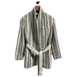 Giacca in maglia a righe Iro Beige XS