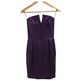 Vestido Yves Saint Laurent violeta T.38