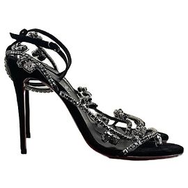 Christian Louboutin Sandálias Louboutin pretas T.38 NOVAS