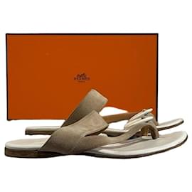 Sandali Hermès beige T.36