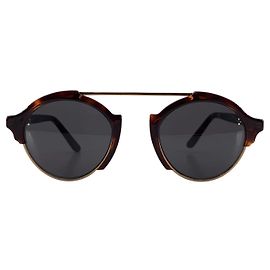 Autre Marque Gafas de sol unisex redondeadas marrones Milan 4 49/23 140 mm