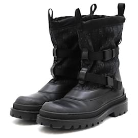Dior Oblique Leder Plateauschuhe