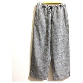 Autre Marque Munich Wool Ring Check Dobby Easy Pants