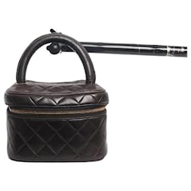 Borsa vanity vintage marrone 1991 - Chanel