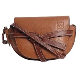 Loewe Borsa a tracolla in pelle Gate marrone