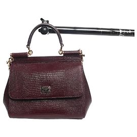 Dolce & Gabbana 2way Tasche aus Eidechsenleder Sicily Bordeaux