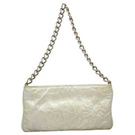 Pochette in pelle argento Chanel