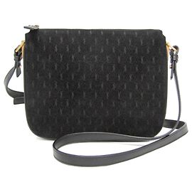Borsa a tracolla Saint Laurent in pelle monogrammata e scamosciata