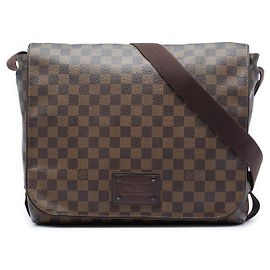 Louis Vuitton Marrone Damier Ebene Brooklyn MM