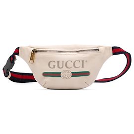 Borsa a tracolla Gucci in pelle di vitello a grana piccola bianca con logo