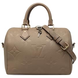Louis Vuitton Marrone Monogram Empreinte Speedy Bandouliere 25