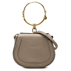 Borsa a tracolla Nile in pelle piccola marrone Chloé