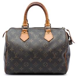 Louis Vuitton Marrone Monogram Speedy 25