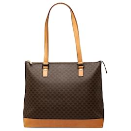 Céline Tote in tela rivestita Macadam marrone Celine