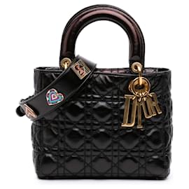 Dior Black Small Crinkled Patent Cannage My ABCDior Lady Dior