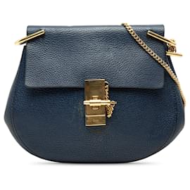 Chloé Borsa a tracolla Drew piccola in pelle blu