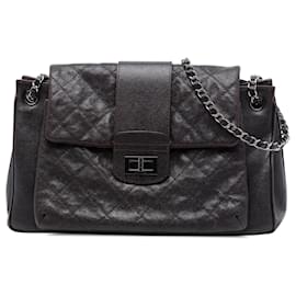Chanel Marrone Trapuntato Caviar Reissue 2.55 Pocket Mademoiselle Accordion Flap