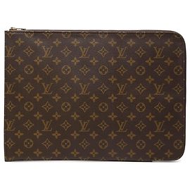 Louis Vuitton Marrone Monogram Poche Documents Portfolio