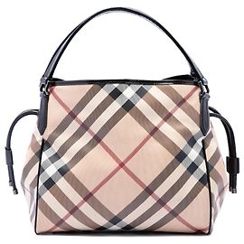 Tote Bilmore em canvas revestido Burberry Beige Supernova Check