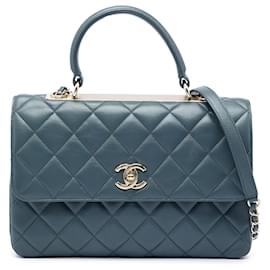 Chanel Blue Medium Lambskin Trendy CC Flap